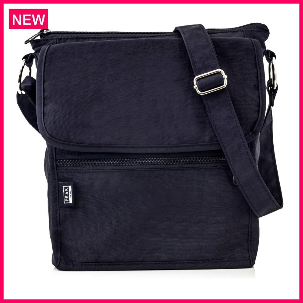 Waterproof Nylon Crossbody Bag with RFID Blocking Pocket Travel Purse
